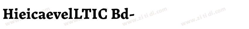 HieicaevelLTIC Bd字体转换